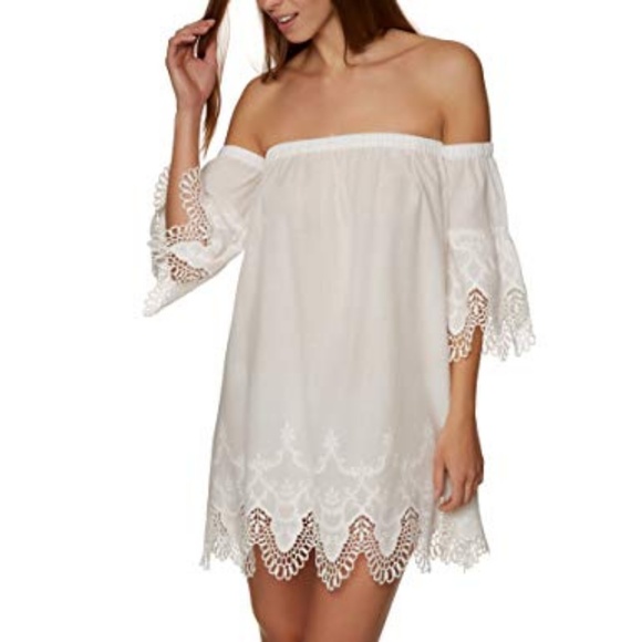 MINKPINK Charlotte Broderie Off The Shoulder Dress - Picture 4 of 9